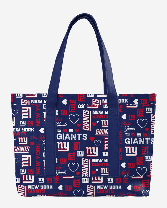 New York Giants Logo Love Tote Bag FOCO - FOCO.com