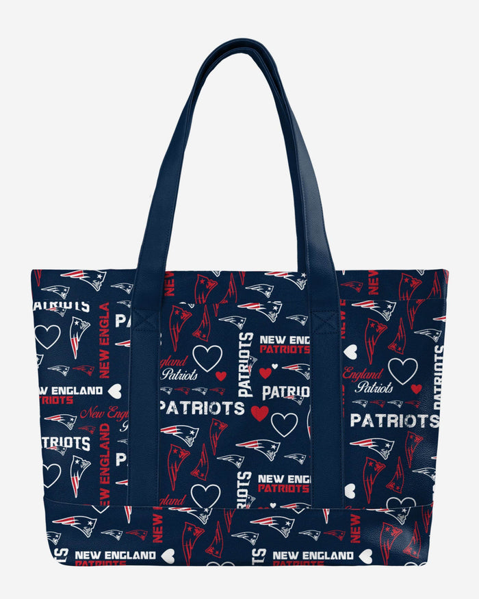 New England Patriots Logo Love Tote Bag FOCO - FOCO.com