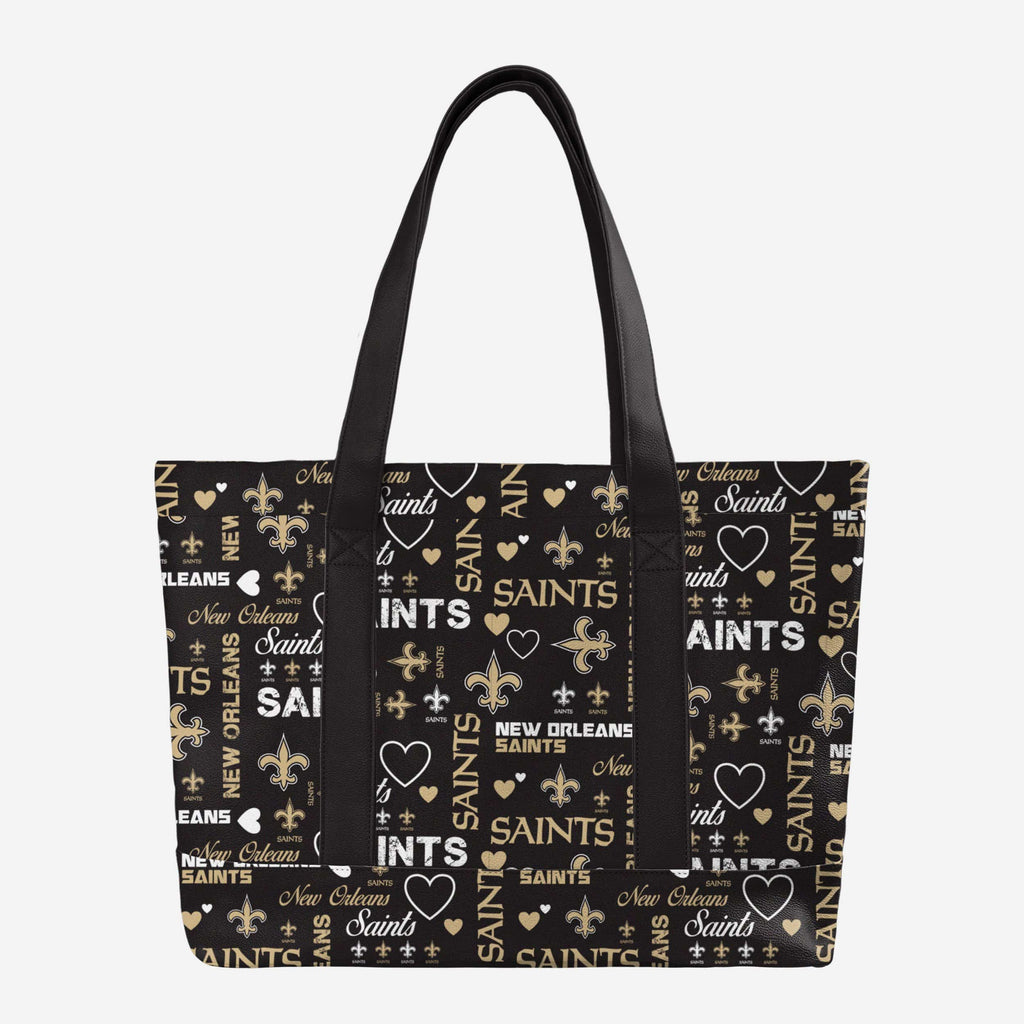 New Orleans Saints Logo Love Tote Bag FOCO - FOCO.com