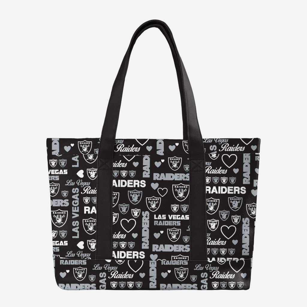 Las Vegas Raiders Logo Love Tote Bag FOCO - FOCO.com