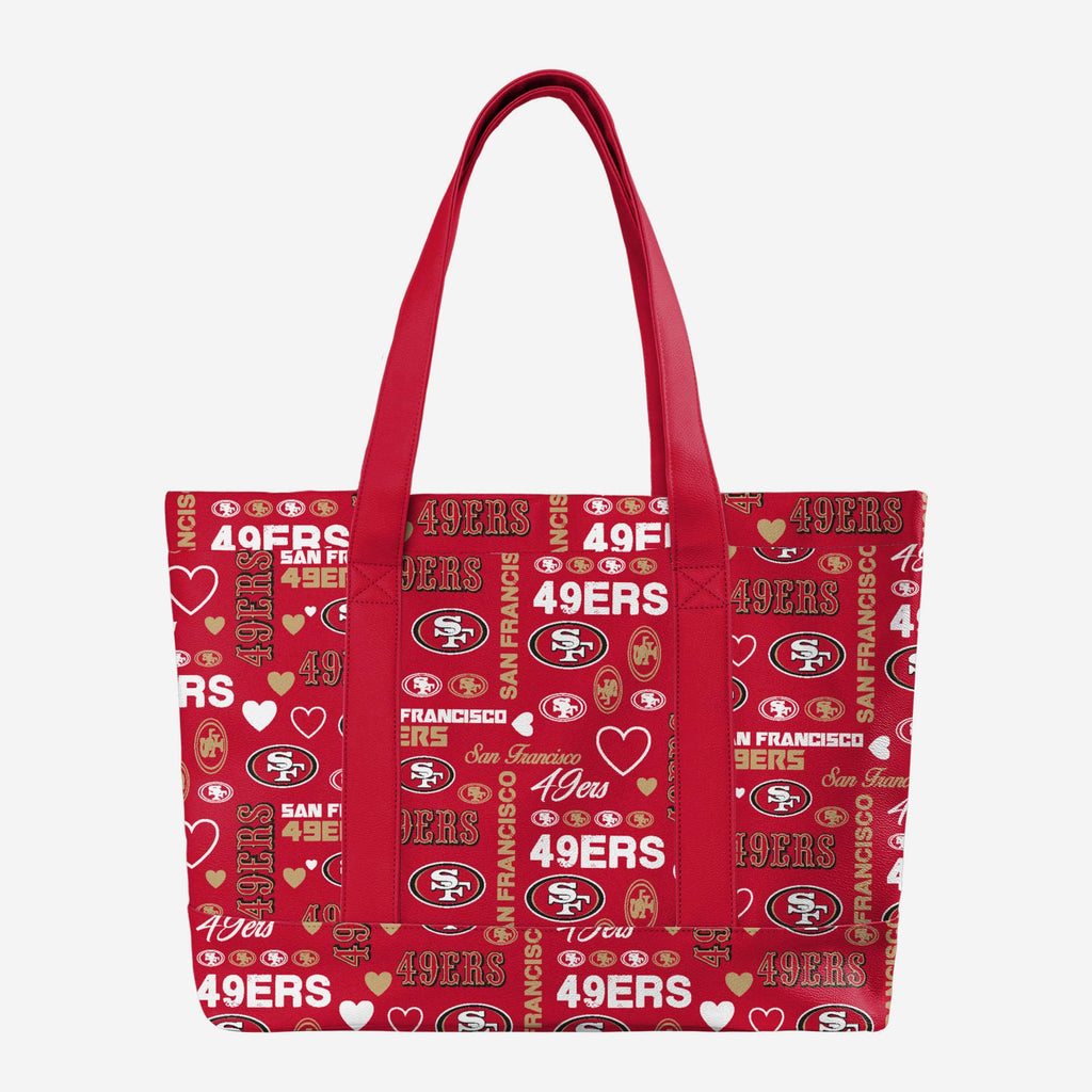 San Francisco 49ers Logo Love Tote Bag FOCO - FOCO.com