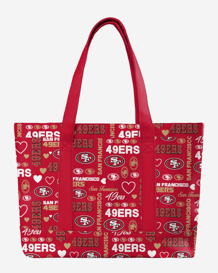 San Francisco 49ers Logo Love Tote Bag FOCO - FOCO.com