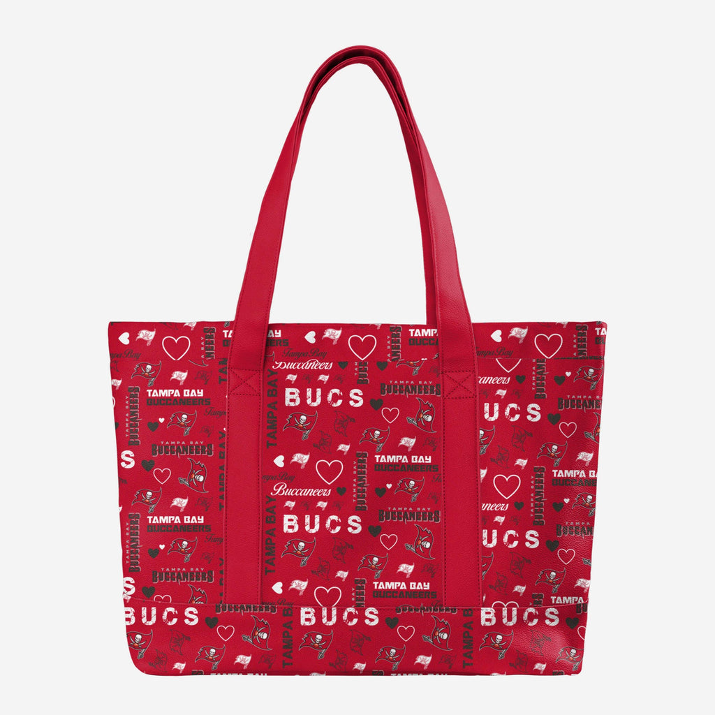 Tampa Bay Buccaneers Logo Love Tote Bag FOCO - FOCO.com