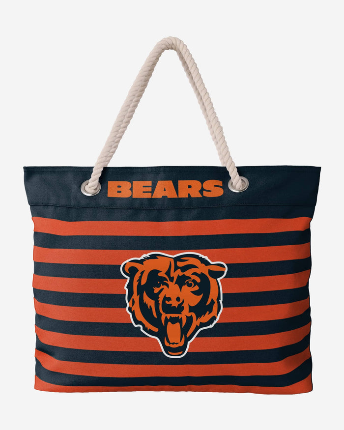 Chicago Bears Nautical Stripe Tote Bag FOCO - FOCO.com