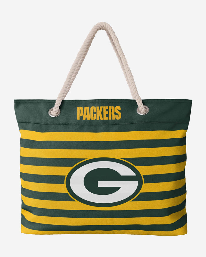 Green Bay Packers Nautical Stripe Tote Bag FOCO - FOCO.com