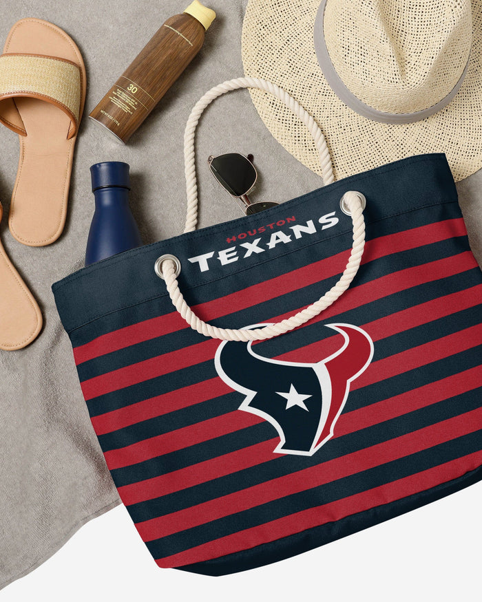 Houston Texans Nautical Stripe Tote Bag FOCO - FOCO.com