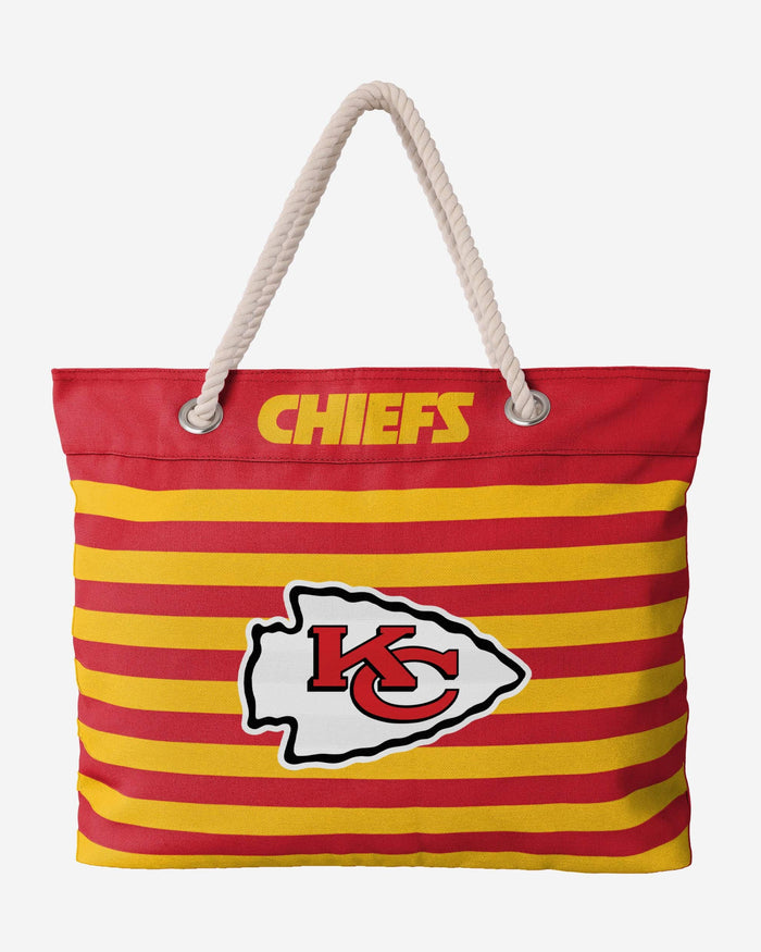 Kansas City Chiefs Nautical Stripe Tote FOCO - FOCO.com