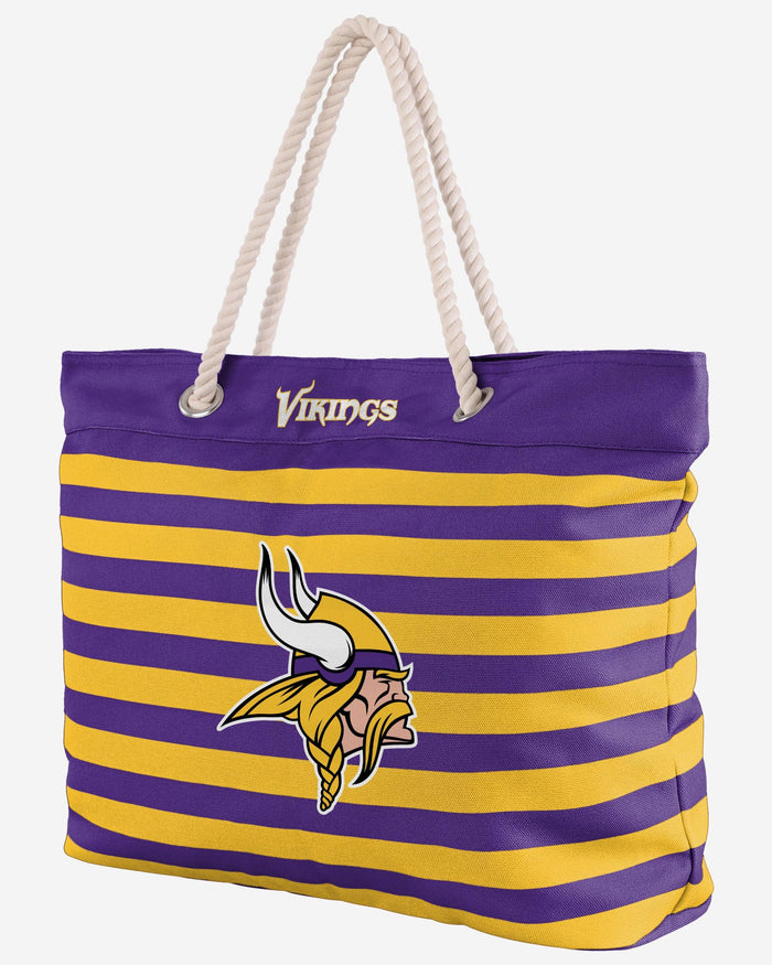 Minnesota Vikings Nautical Stripe Tote FOCO - FOCO.com