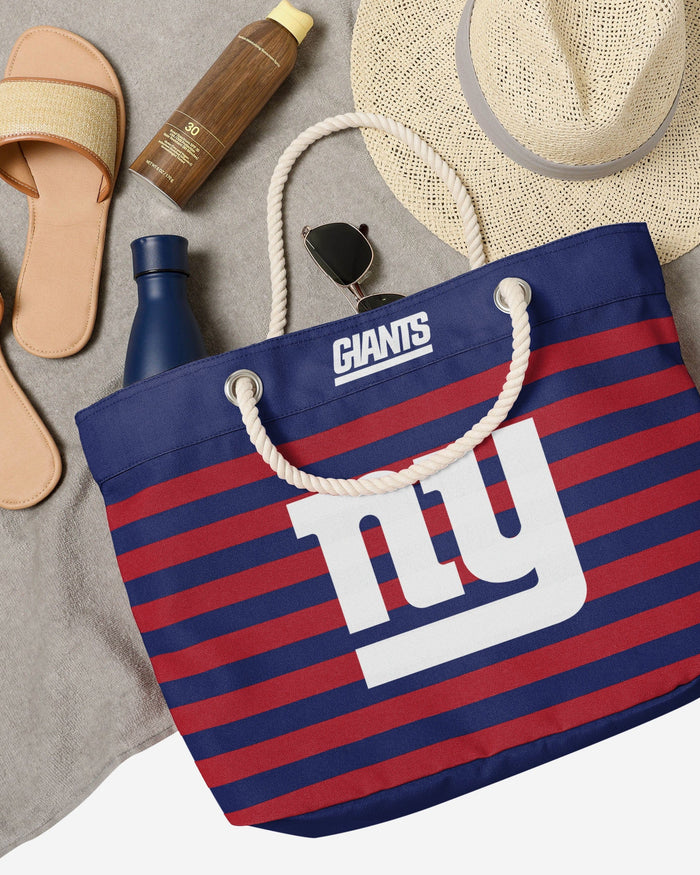 New York Giants Nautical Stripe Tote Bag FOCO - FOCO.com