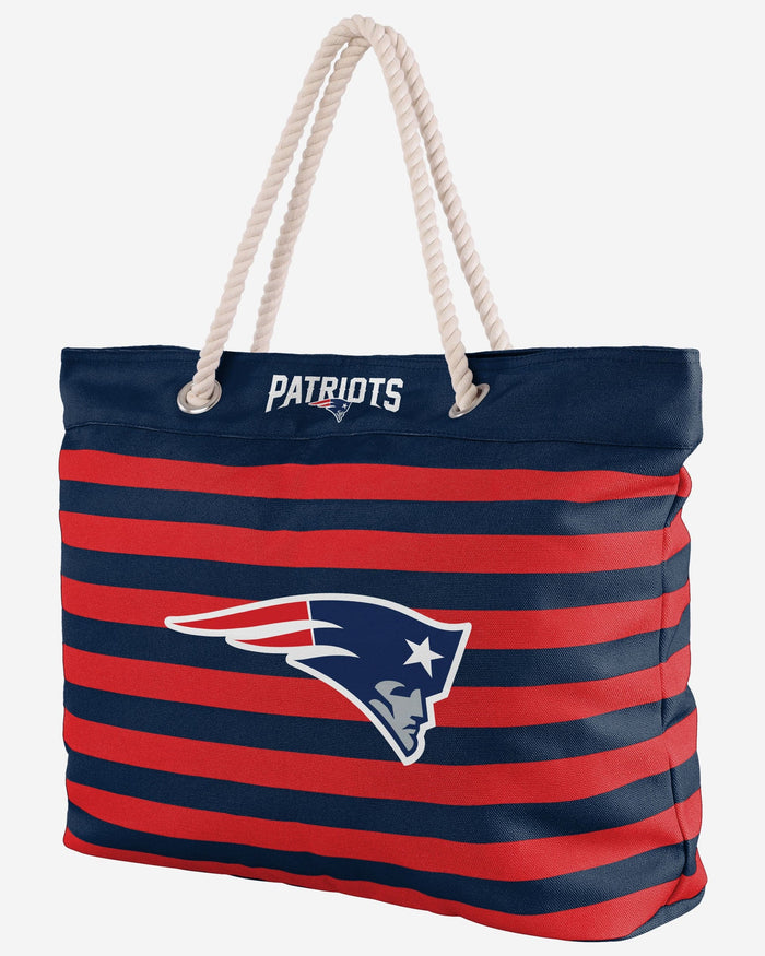 New England Patriots Nautical Stripe Tote Bag FOCO - FOCO.com
