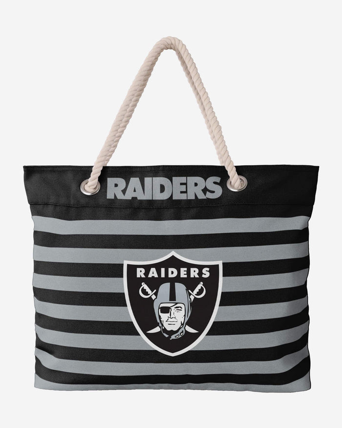 Las Vegas Raiders Nautical Stripe Tote Bag FOCO - FOCO.com