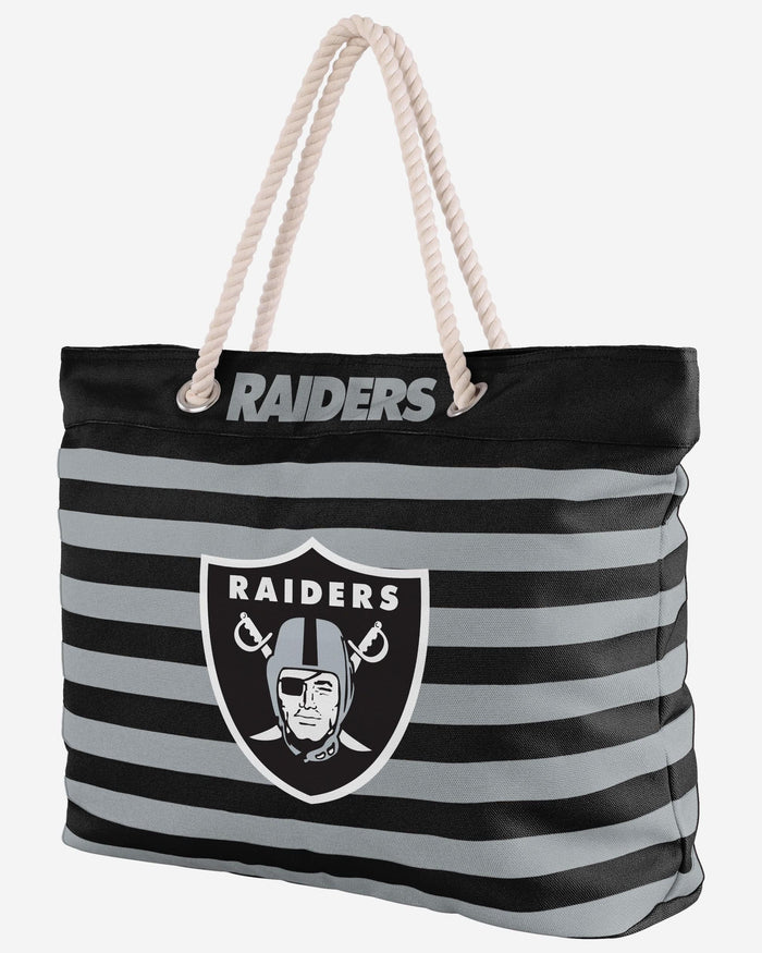 Las Vegas Raiders Nautical Stripe Tote Bag FOCO - FOCO.com