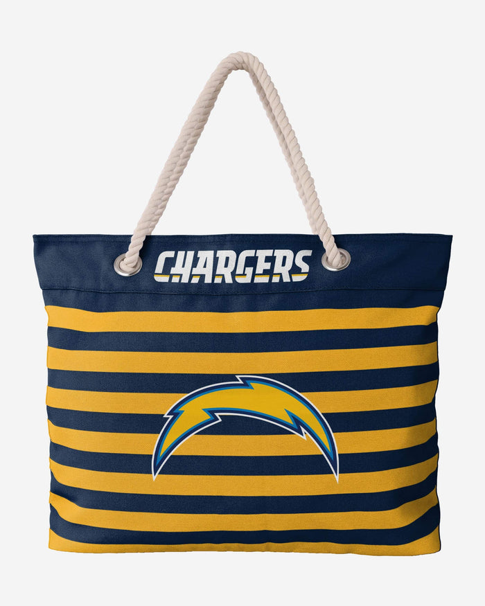 Los Angeles Chargers Nautical Stripe Tote Bag FOCO - FOCO.com