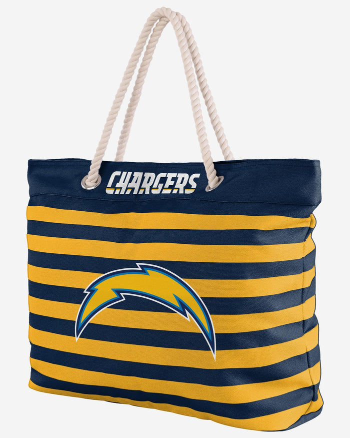 Los Angeles Chargers Nautical Stripe Tote Bag FOCO - FOCO.com