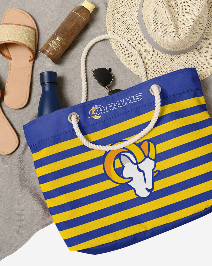 Los Angeles Rams Nautical Stripe Tote Bag FOCO - FOCO.com