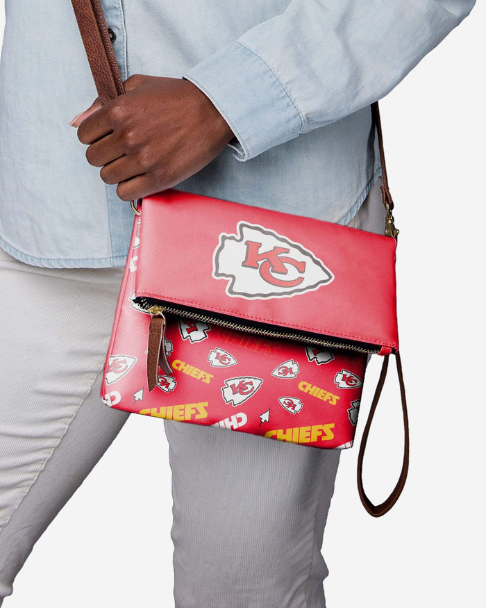 Kansas City Chiefs Printed Collection Foldover Tote Bag FOCO - FOCO.com