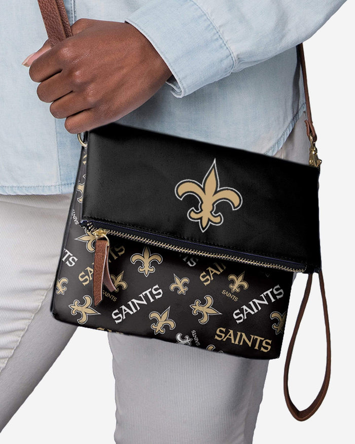 New Orleans Saints Printed Collection Foldover Tote Bag FOCO - FOCO.com