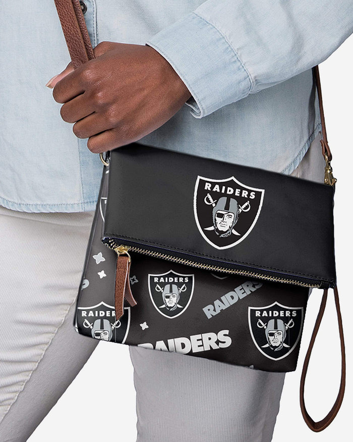 Las Vegas Raiders Printed Collection Foldover Tote Bag FOCO - FOCO.com