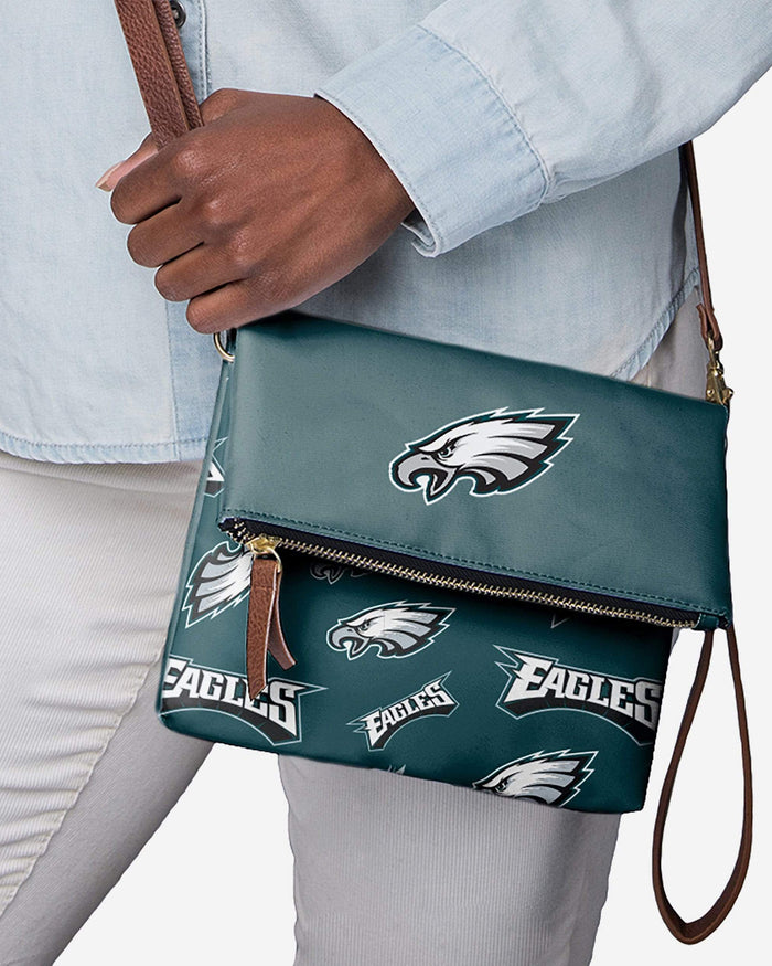 Philadelphia Eagles Printed Collection Foldover Tote Bag FOCO - FOCO.com