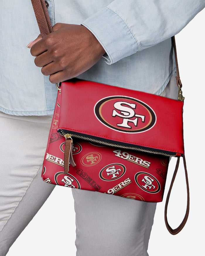 San Francisco 49ers Printed Collection Foldover Tote Bag FOCO - FOCO.com