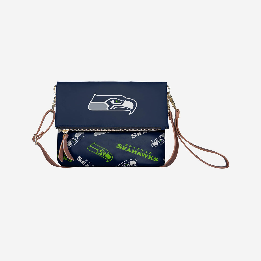 Seattle Seahawks Printed Collection Foldover Tote Bag FOCO - FOCO.com