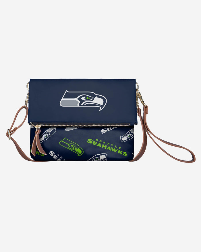 Seattle Seahawks Printed Collection Foldover Tote Bag FOCO - FOCO.com