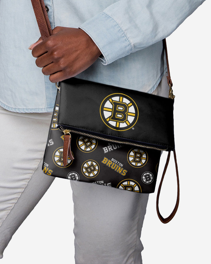 Boston Bruins Printed Collection Foldover Tote Bag FOCO - FOCO.com