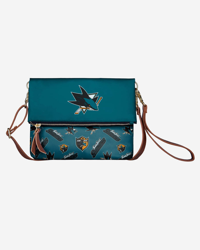 San Jose Sharks Printed Collection Foldover Tote Bag FOCO - FOCO.com