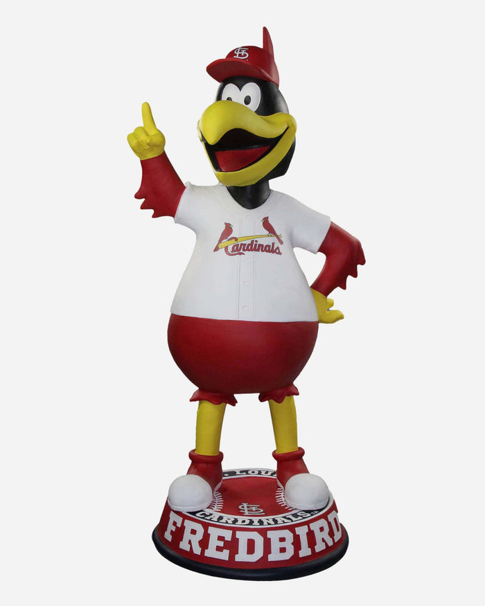 Fredbird St Louis Cardinals White Jersey 3 Ft Mascot Bobblehead FOCO - FOCO.com