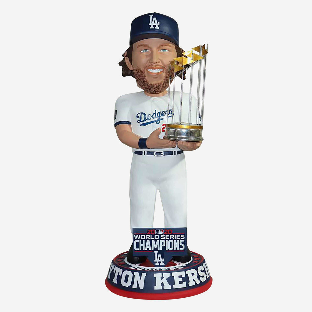 Clayton Kershaw Los Angeles Dodgers 2020 World Series Champions 3 Ft Bobblehead FOCO - FOCO.com