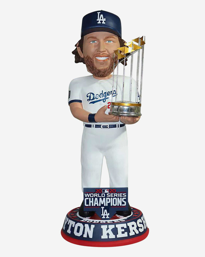 Clayton Kershaw Los Angeles Dodgers 2020 World Series Champions 3 Ft Bobblehead FOCO - FOCO.com