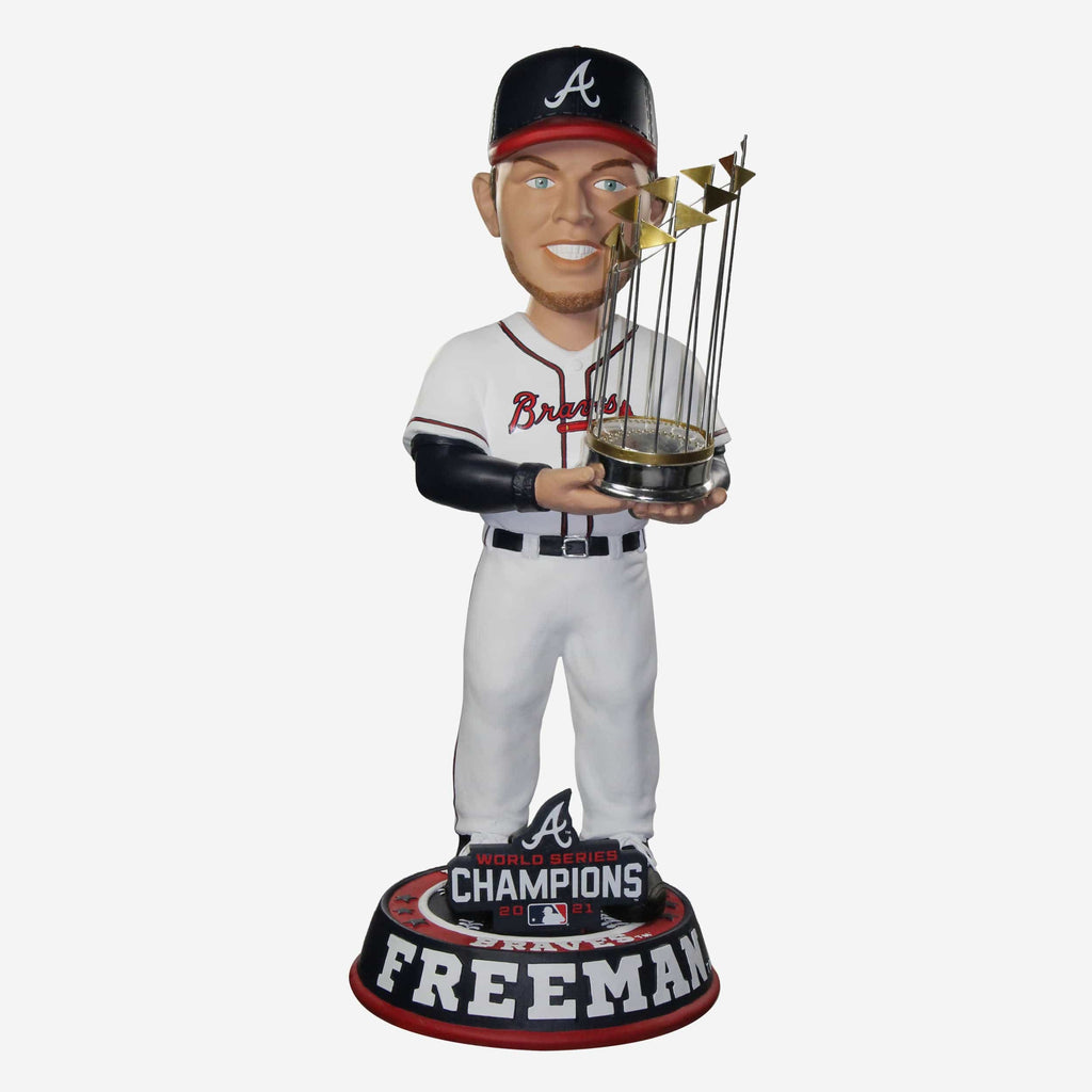 Freddie Freeman Atlanta Braves 2021 World Series Champions 3 Ft Bobblehead FOCO - FOCO.com