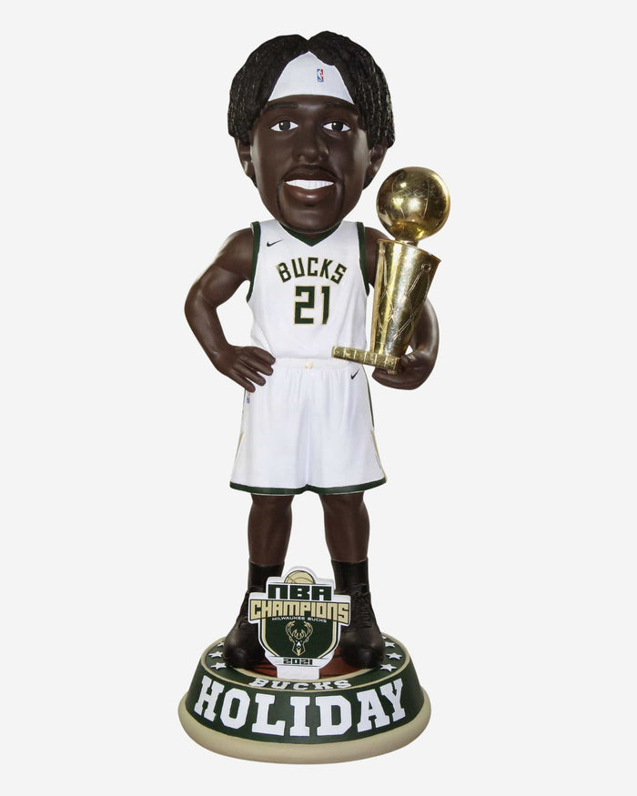 Jrue Holiday Milwaukee Bucks 2021 NBA Champions 3 Ft Bobblehead FOCO - FOCO.com