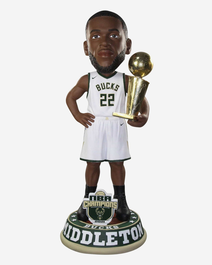 Khris Middleton Milwaukee Bucks 2021 NBA Champions 3 Ft Bobblehead FOCO - FOCO.com