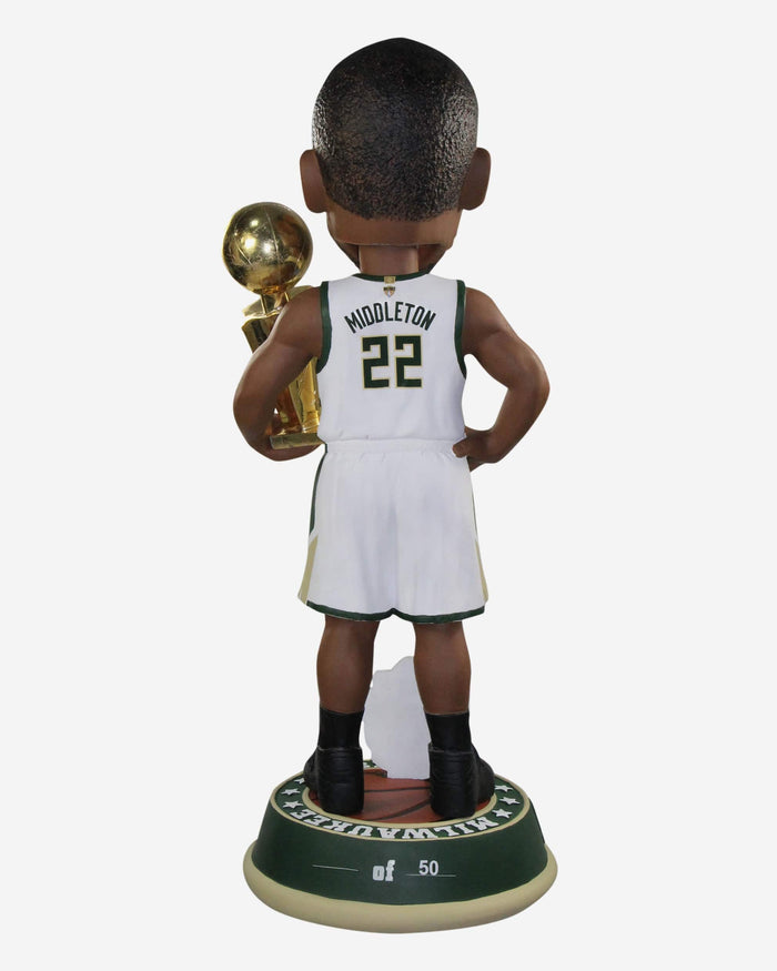 Khris Middleton Milwaukee Bucks 2021 NBA Champions 3 Ft Bobblehead FOCO - FOCO.com