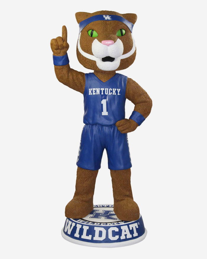 Scratch Kentucky Wildcats Blue Jersey 3 Ft Mascot Bobblehead FOCO - FOCO.com