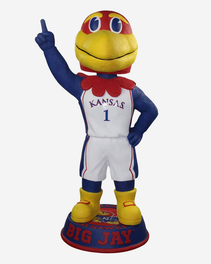 Big Jay Kansas Jayhawks White Jersey 3 Ft Mascot Bobblehead FOCO - FOCO.com