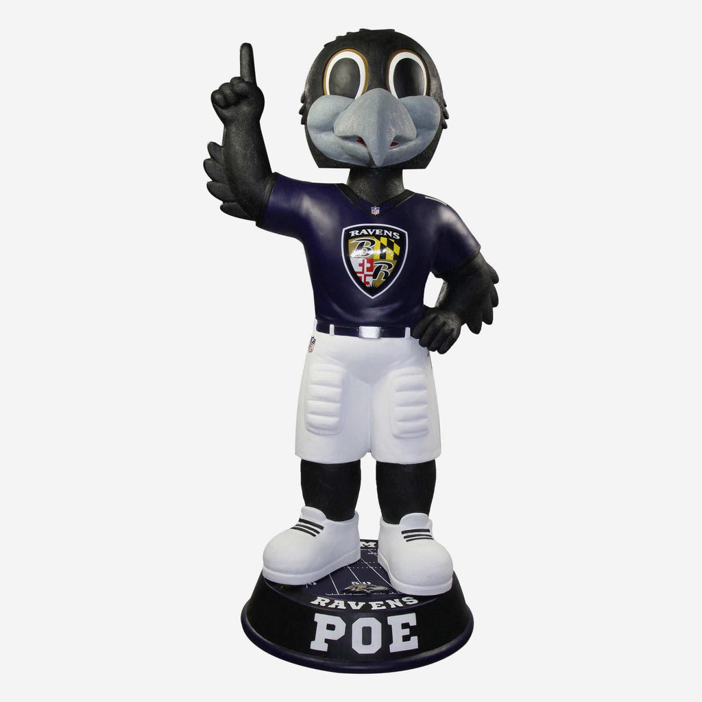 Poe Baltimore Ravens Purple Jersey 3 Ft Mascot Bobblehead FOCO - FOCO.com