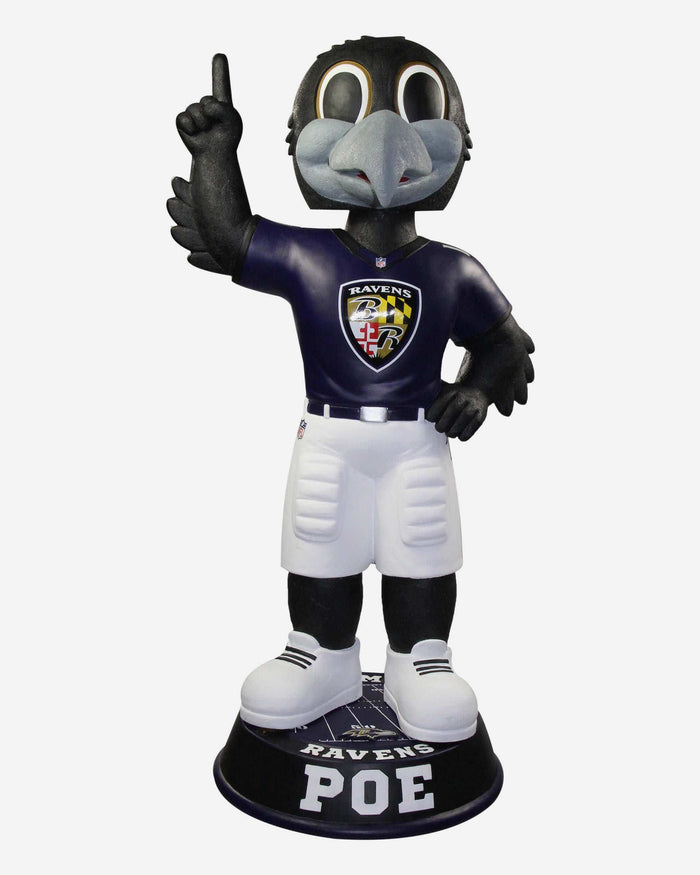 Poe Baltimore Ravens Purple Jersey 3 Ft Mascot Bobblehead FOCO - FOCO.com