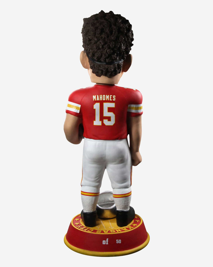 Patrick Mahomes Kansas City Chiefs Super Bowl LIV Champions 3 Ft Bobblehead FOCO - FOCO.com