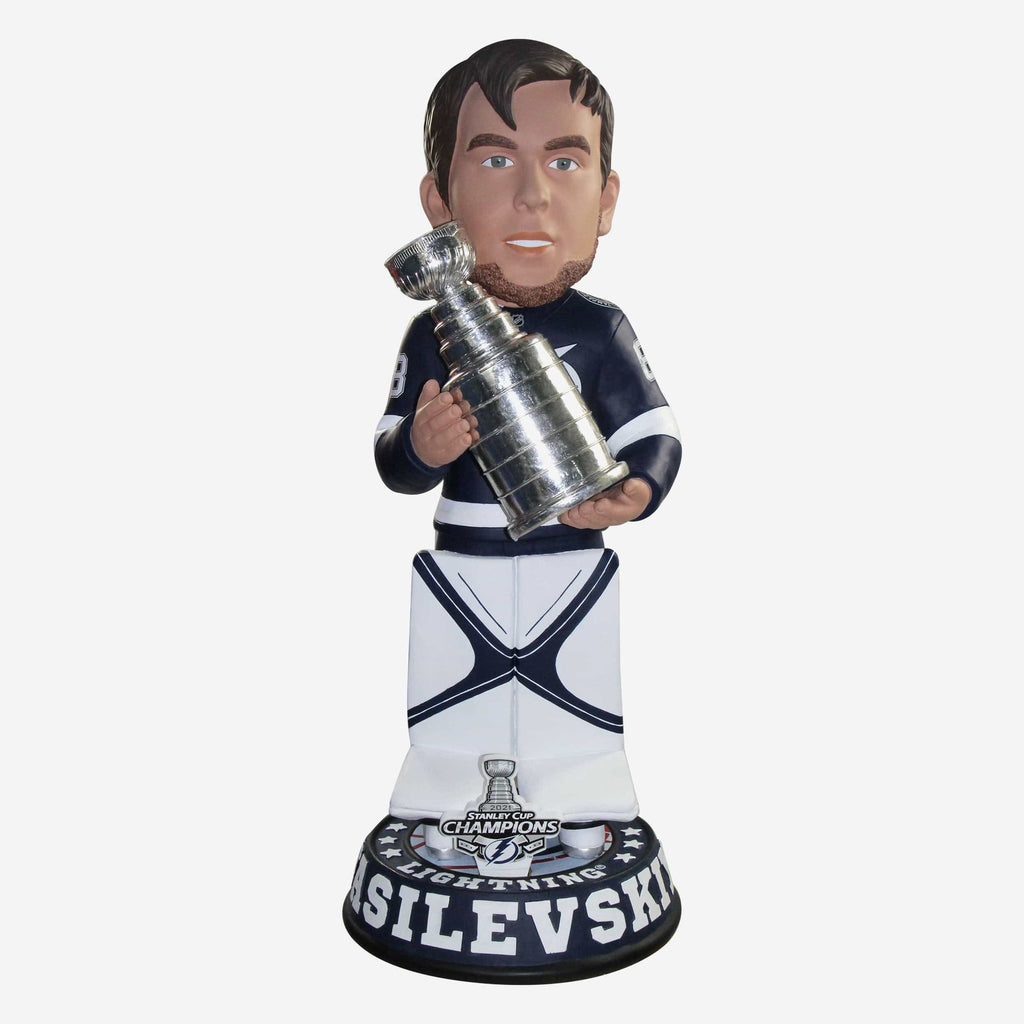 Andrei Vasilevskiy Tampa Bay Lightning 2021 Stanley Cup Champions 3 Ft Bobblehead FOCO - FOCO.com