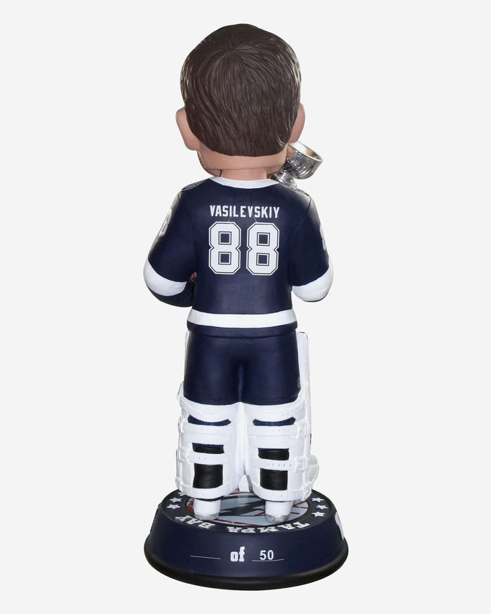 Andrei Vasilevskiy Tampa Bay Lightning 2021 Stanley Cup Champions 3 Ft Bobblehead FOCO - FOCO.com