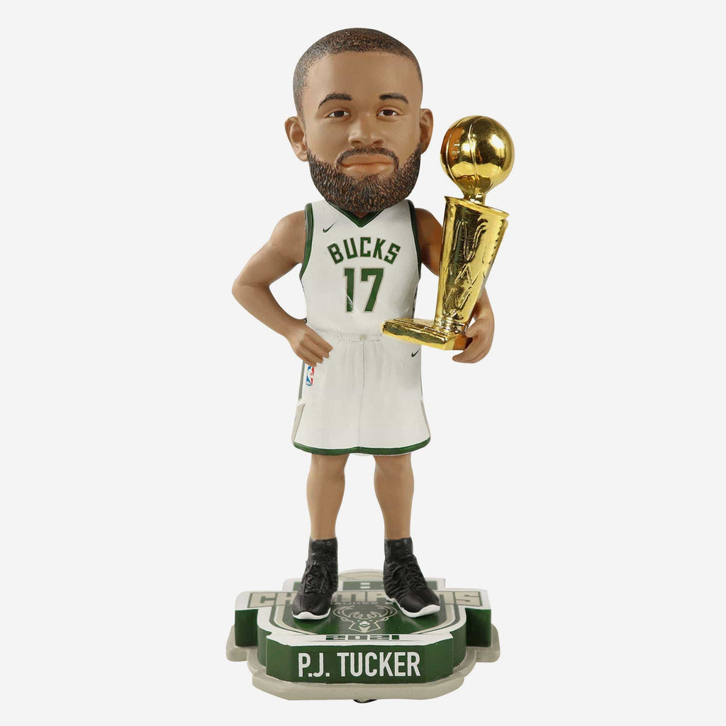 PJ Tucker Milwaukee Bucks 2021 NBA Champions Bobblehead FOCO - FOCO.com