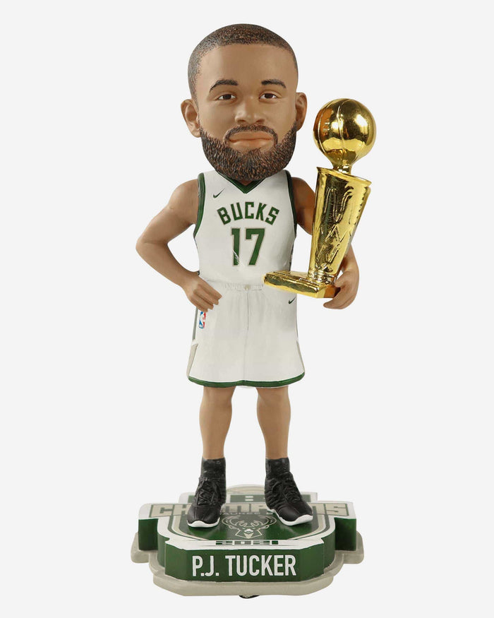 PJ Tucker Milwaukee Bucks 2021 NBA Champions Bobblehead FOCO - FOCO.com