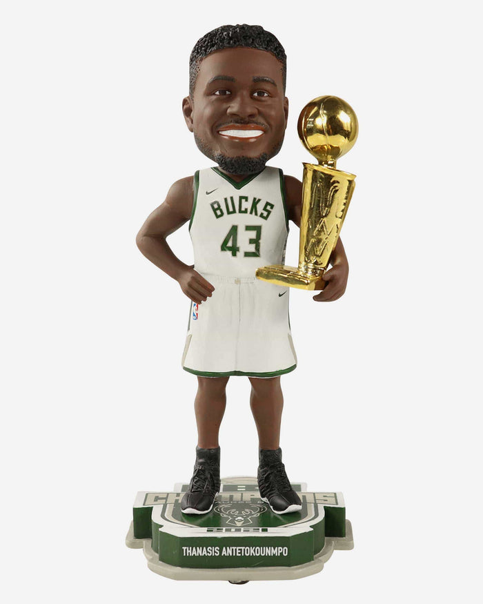 Thanasis Antetokounmpo Milwaukee Bucks 2021 NBA Champions Bobblehead FOCO - FOCO.com
