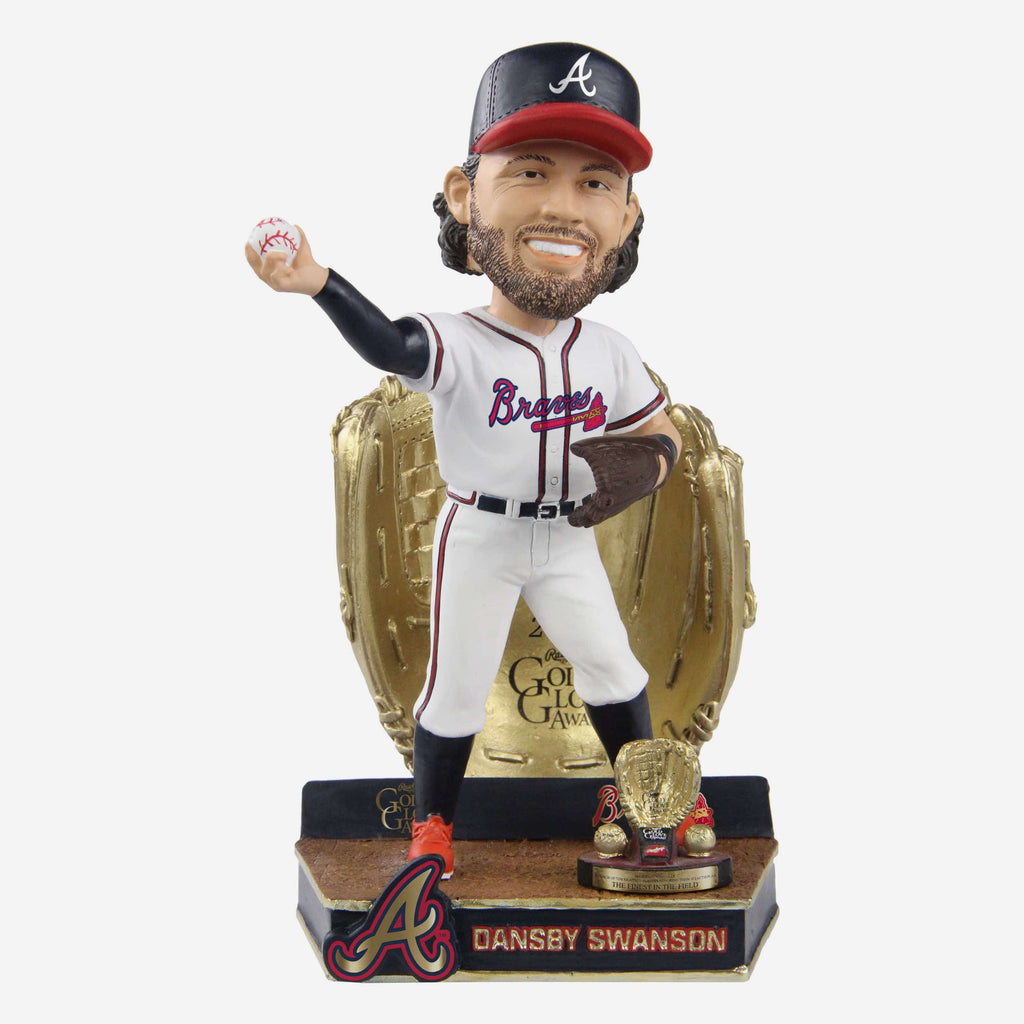 Dansby Swanson Atlanta Braves 2022 Gold Glove Bobblehead FOCO - FOCO.com