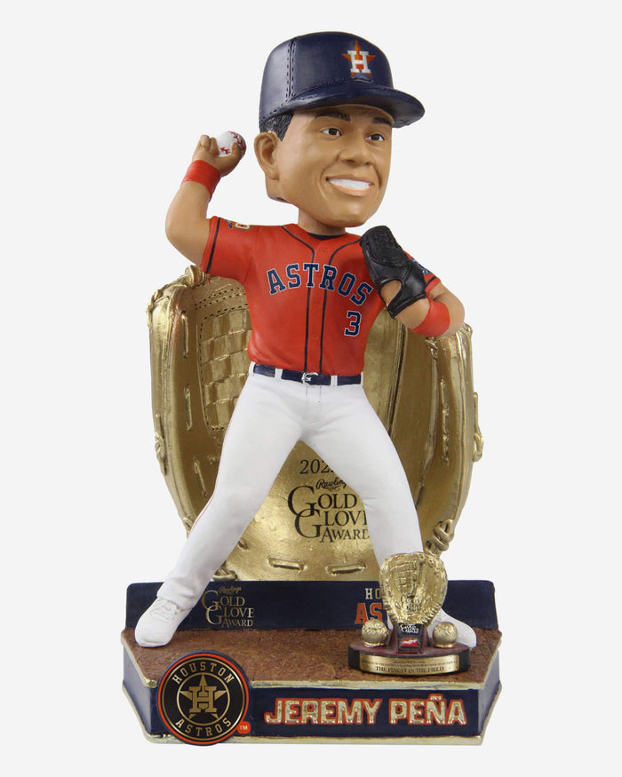 Jeremy Pena Houston Astros 2022 Gold Glove Bobblehead FOCO - FOCO.com