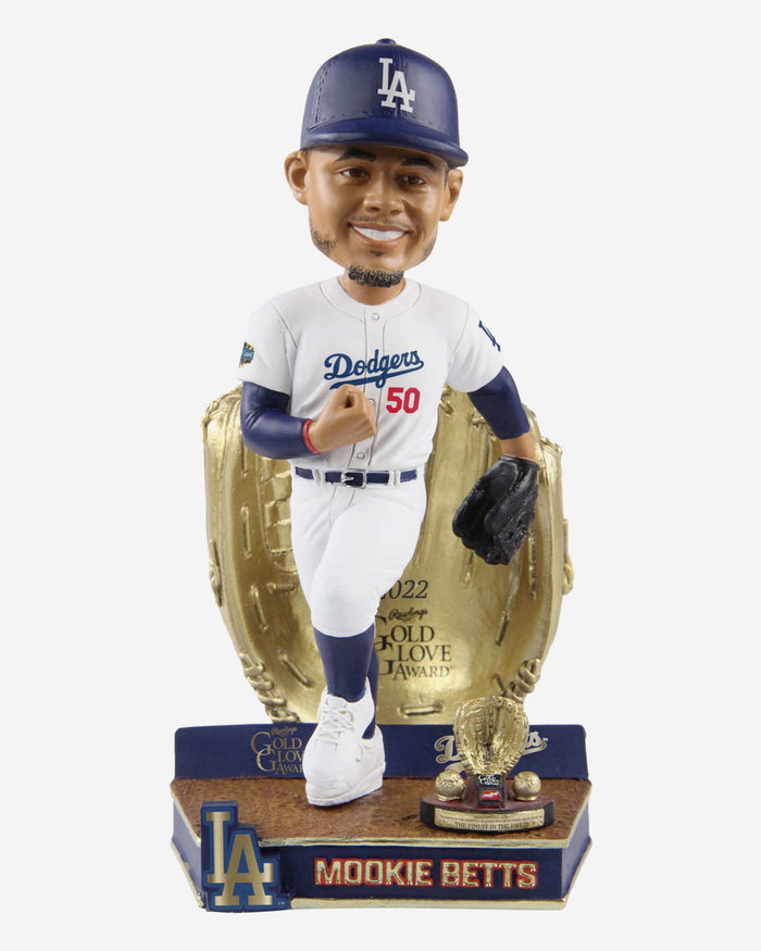 Mookie Betts Los Angeles Dodgers 2022 Gold Glove Bobblehead FOCO - FOCO.com