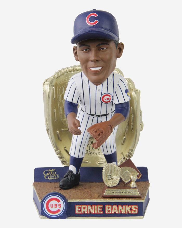 Ernie Banks Chicago Cubs 1960 Gold Glove Bobblehead FOCO - FOCO.com