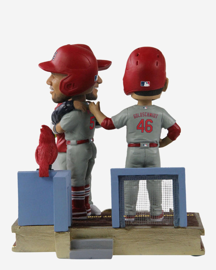 Albert Pujols & Yadier Molina & Paul Goldschmidt St Louis Cardinals 700 Home Run Moment Mini Bobblehead Scene FOCO - FOCO.com